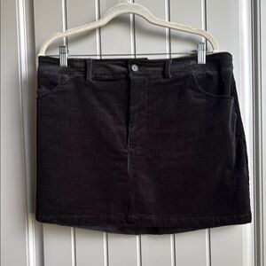 Justify Black Corduroy Skirt